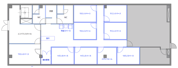 オアシスリゾートスパ恵比寿店の予定間取